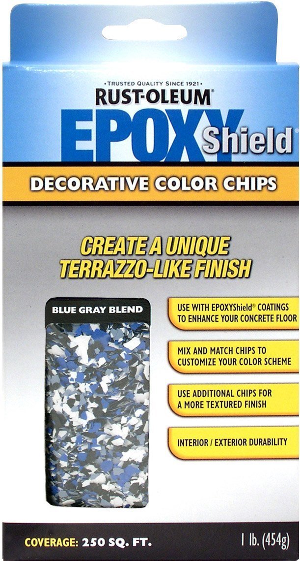 Rust-Oleum Epoxyshield Decorative Color Chips for Garage Floor Coating - Blue Gray
