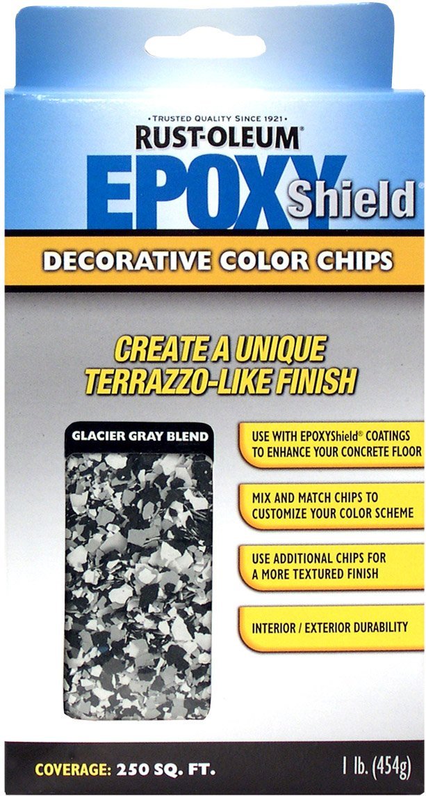Rust-Oleum Epoxyshield Decorative Color Chips for Garage Floor Coating - Glacier Gray