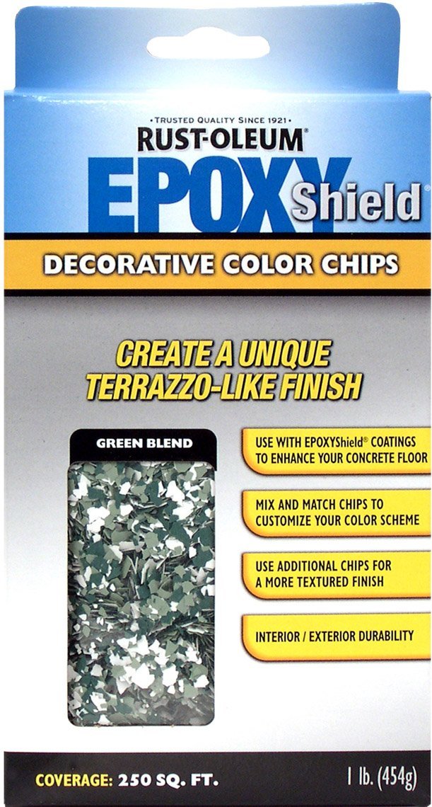 Rust-Oleum Epoxyshield Decorative Color Chips for Garage Floor Coating - Green